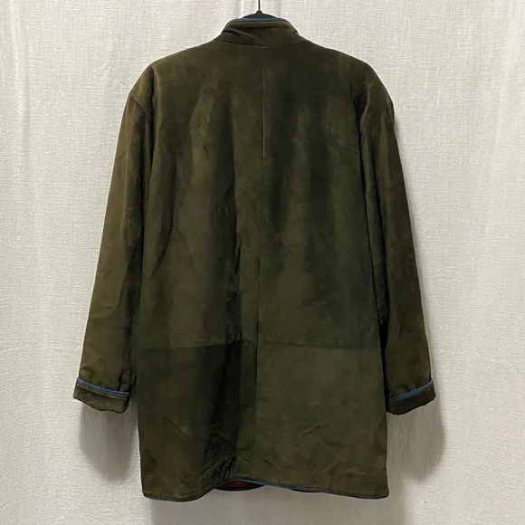 Vintage Danier Green Suede Coat - Picture 10 of 16